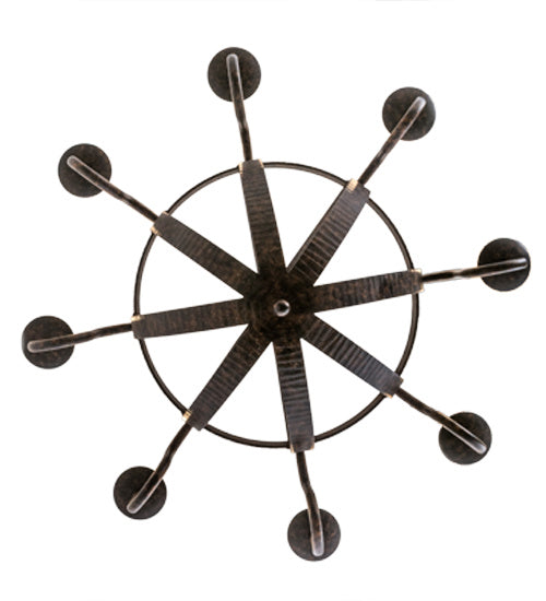 Meyda Tiffany - 172321 - Eight Light Chandelier - Barrel Stave - Coffee Bean