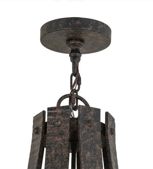 Meyda Tiffany - 172321 - Eight Light Chandelier - Barrel Stave - Coffee Bean