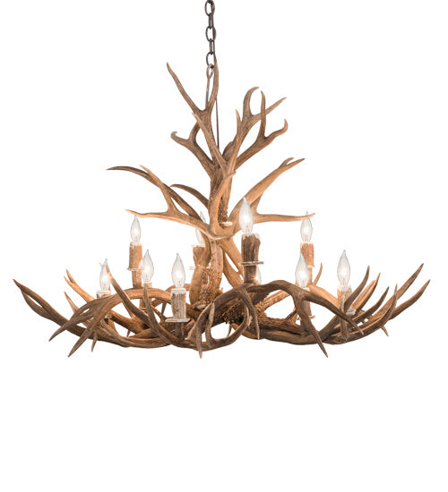 Meyda Tiffany - 200458 - Ten Light Chandelier - Antlers - Antique Copper