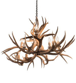 Meyda Tiffany - 200458 - Ten Light Chandelier - Antlers - Antique Copper