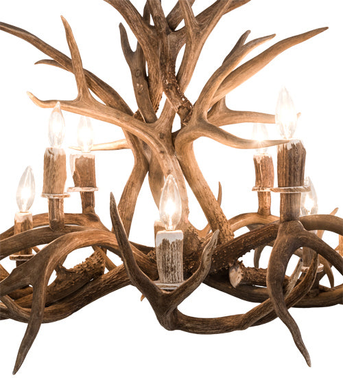 Meyda Tiffany - 200458 - Ten Light Chandelier - Antlers - Antique Copper