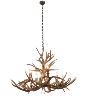 Meyda Tiffany - 200458 - Ten Light Chandelier - Antlers - Antique Copper