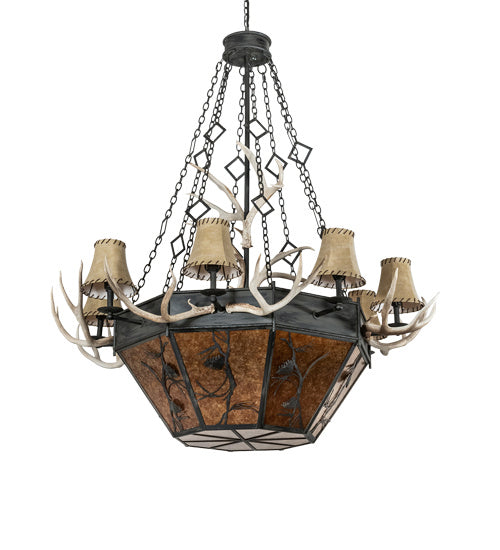 Meyda Tiffany - 218692 - 16 Light Chandelier - Whispering Pines - Costello Black