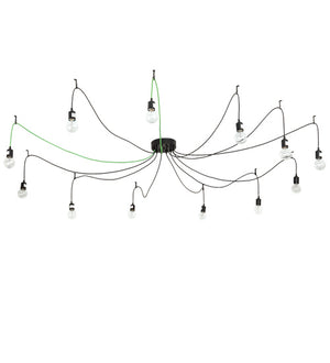 Meyda Tiffany - 218830 - LED Pendant - Castiliolite - Solar Black