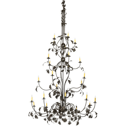 Meyda Tiffany - 221298 - 25 Light Chandelier - Oak Leaf - Timeless Bronze