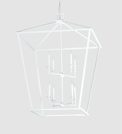 Meyda Tiffany - 222019 - Eight Light Pendant - Kitzi - Matte White