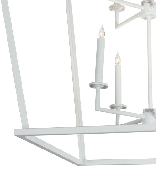 Meyda Tiffany - 222019 - Eight Light Pendant - Kitzi - Matte White