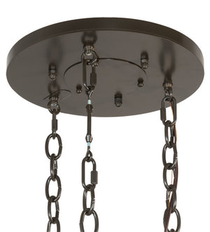 Meyda Tiffany - 222213 - Six Light Chandelier - Cartier - Timeless Bronze