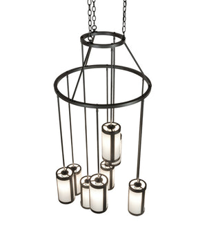 Meyda Tiffany - 226577 - Nine Light Chandelier - Cartier - Wrought Iron