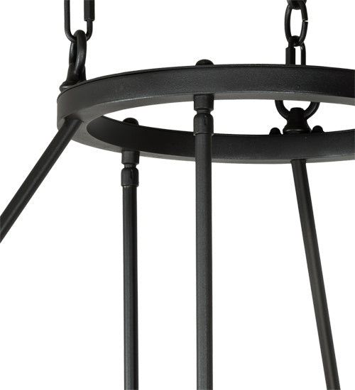 Meyda Tiffany - 226577 - Nine Light Chandelier - Cartier - Wrought Iron