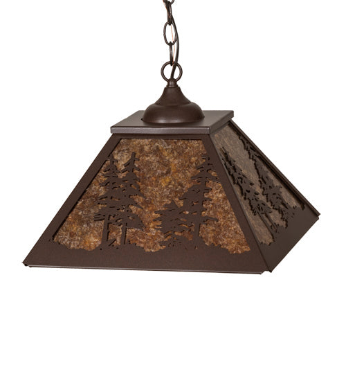 Meyda Tiffany - 226614 - Two Light Pendant - Tall Pines - Cafe Noir