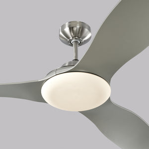 Visual Comfort Fan - 3STR60BSD - 60``Ceiling Fan - Stockton 60 - Brushed Steel