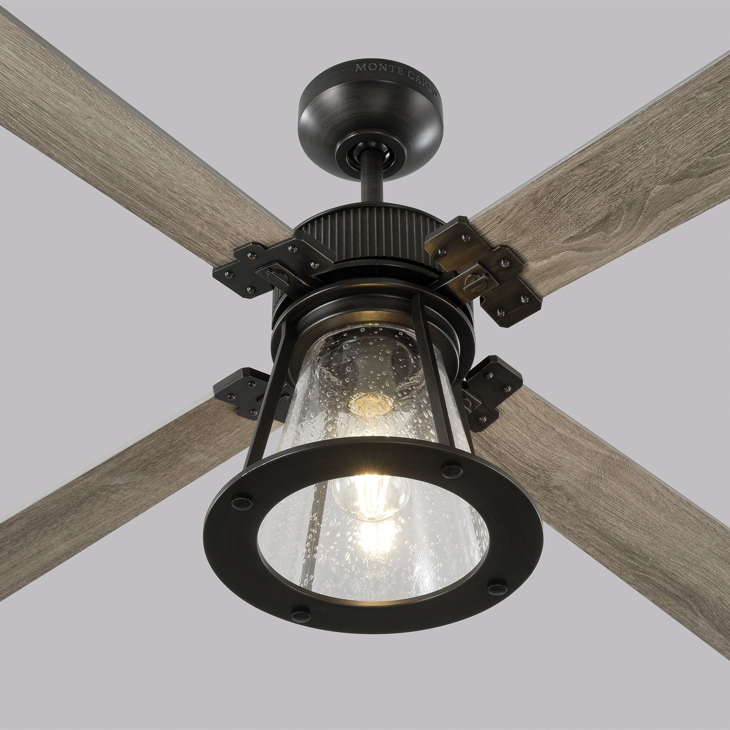 Generation Lighting. - 4RKR60AGPD - 60"Ceiling Fan - Rockland - Aged Pewter