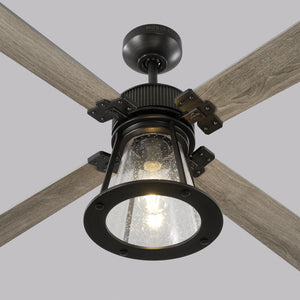 Generation Lighting. - 4RKR60AGPD - 60"Ceiling Fan - Rockland - Aged Pewter