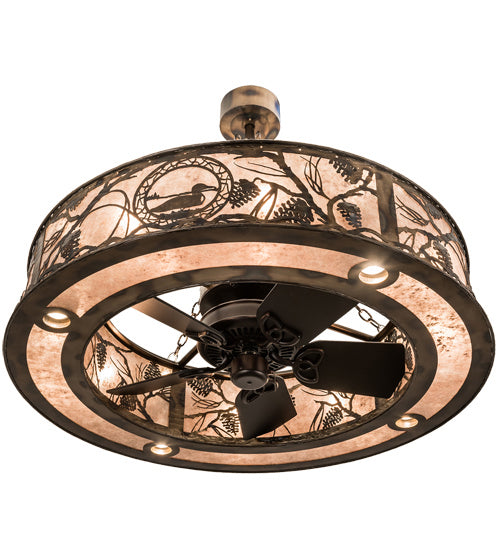 Meyda Tiffany - 193177 - 16 Light Chandel-Air - Loon - Antique Copper