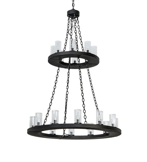 Meyda Tiffany - 221404 - 20 Light Chandelier - Loxley - Textured Black