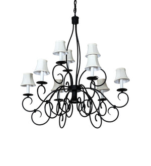 Meyda Tiffany - 221766 - Ten Light Chandelier - Grace - Blackwash