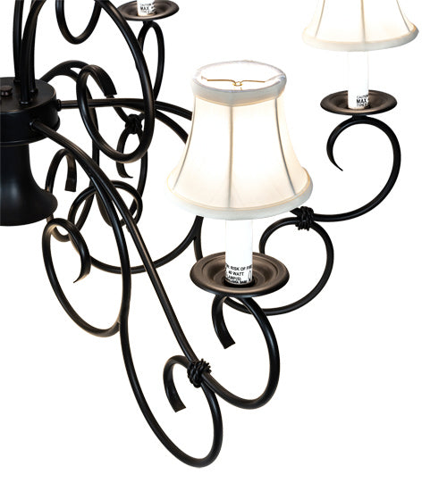 Meyda Tiffany - 221766 - Ten Light Chandelier - Grace - Blackwash