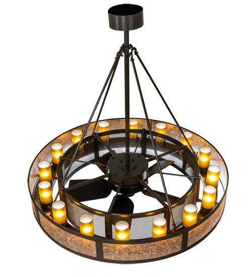 Meyda Tiffany - 222207 - LED Chandel-Air - Smythe Craftsman - Timeless Bronze