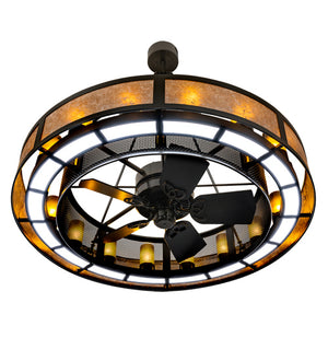 Meyda Tiffany - 222207 - LED Chandel-Air - Smythe Craftsman - Timeless Bronze