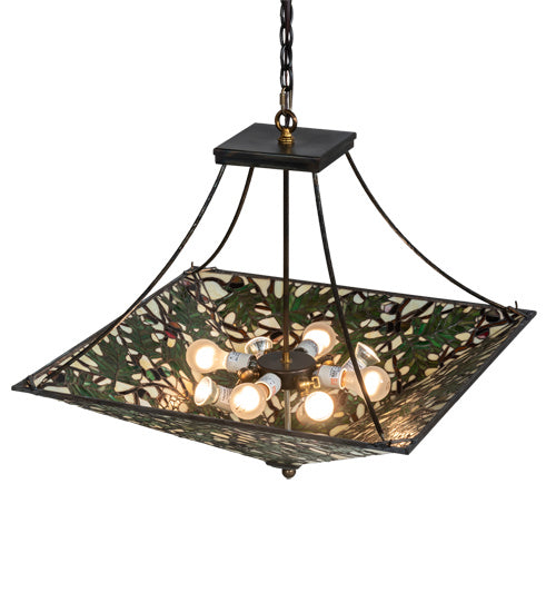 Meyda Tiffany - 226111 - Eight Light Pendant - Acorn & Oak Leaf - Light Burnished Antique Copper