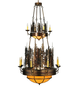 2nd Avenue - 16545-2 - 17 Light Chandelier - Walden Pine - Burnished Antique Copper