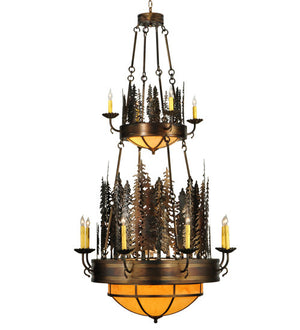 2nd Avenue - 16545-2 - 17 Light Chandelier - Walden Pine - Burnished Antique Copper