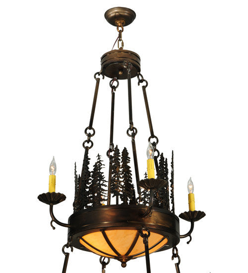 2nd Avenue - 16545-2 - 17 Light Chandelier - Walden Pine - Burnished Antique Copper