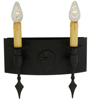 2nd Avenue - 1-0034096151-104 - Two Light Wall Sconce - Warwick - Costello Black