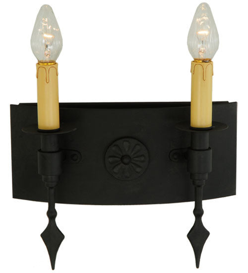 2nd Avenue - 1-0034096151-104 - Two Light Wall Sconce - Warwick - Costello Black