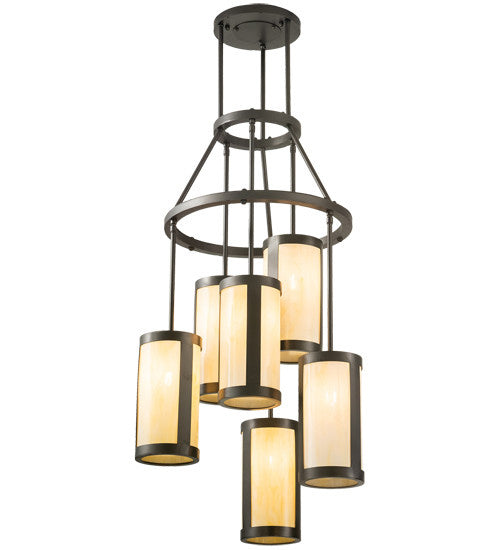 2nd Avenue - 200373-1503 - Six Light Chandelier - Cartier - Exterior Oil Rubbed Bronze