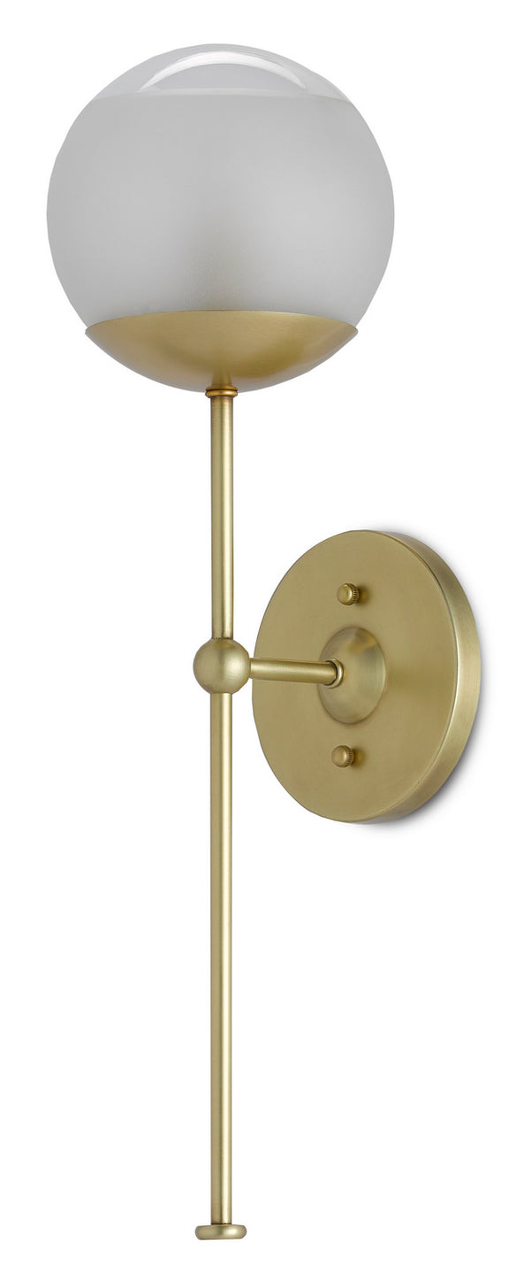 Currey and Company - 5000-0154 - One Light Wall Sconce - Montview - Brushed Brass