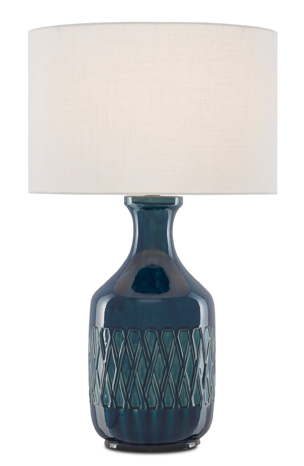 Currey and Company - 6000-0515 - One Light Table Lamp - Samba - Ocean Blue