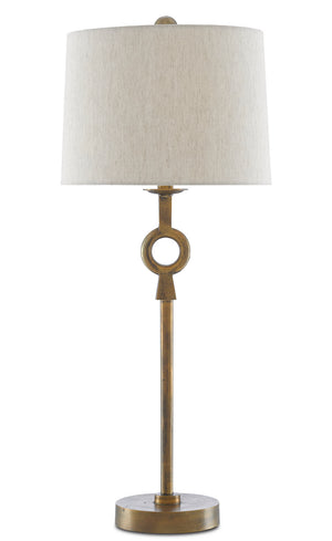 Currey and Company - 6000-0530 - One Light Table Lamp - Germaine - Antique Brass