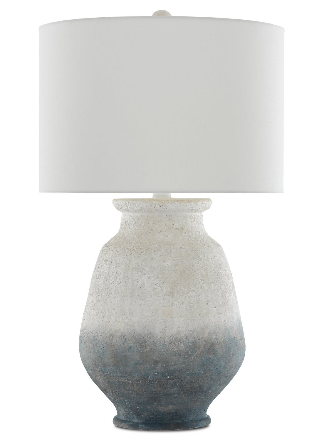 Currey and Company - 6000-0538 - One Light Table Lamp - Cazalet - Ash Ivory/Blue/Acrylic White