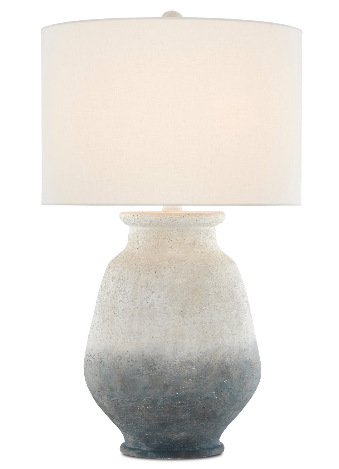 Currey and Company - 6000-0538 - One Light Table Lamp - Cazalet - Ash Ivory/Blue/Acrylic White