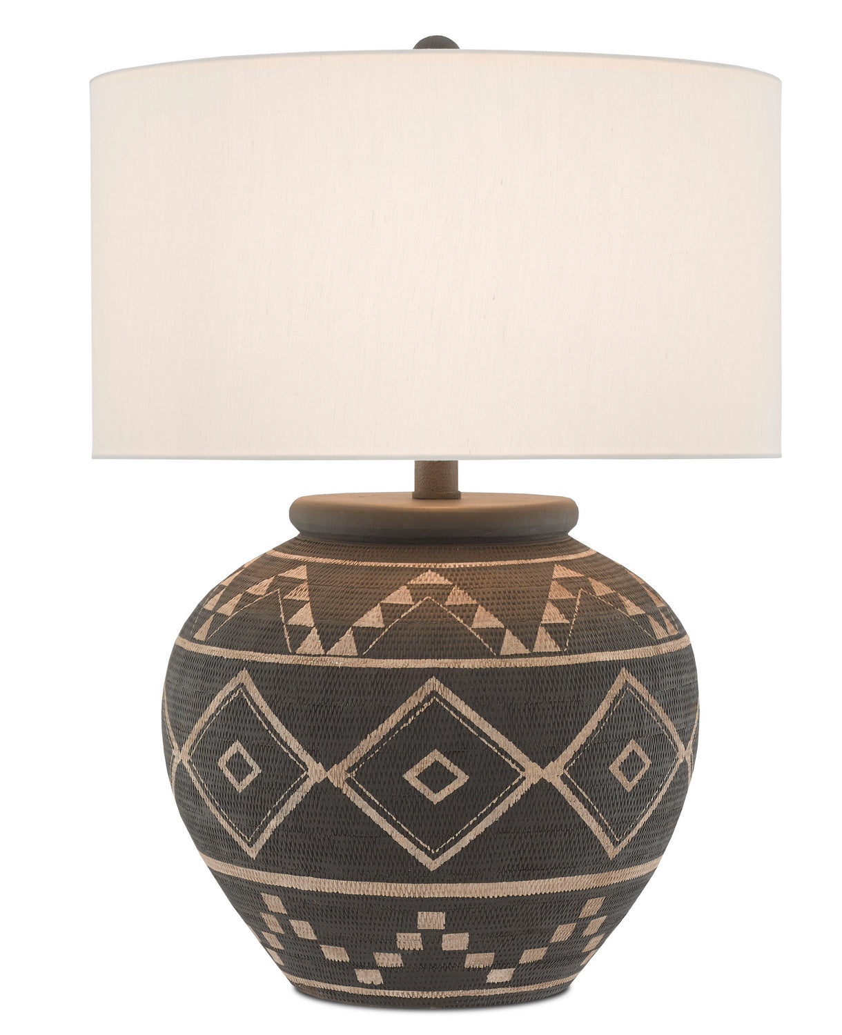 Currey and Company - 6000-0539 - One Light Table Lamp - Tattoo - Brewed Latte/Molé Black