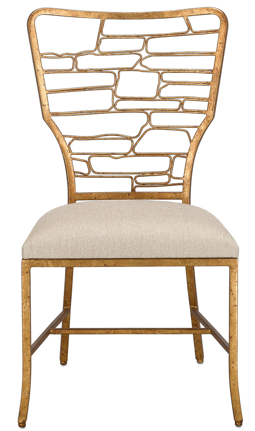 Currey and Company - 7000-0952 - Chair - Vinton - Gilt Bronze