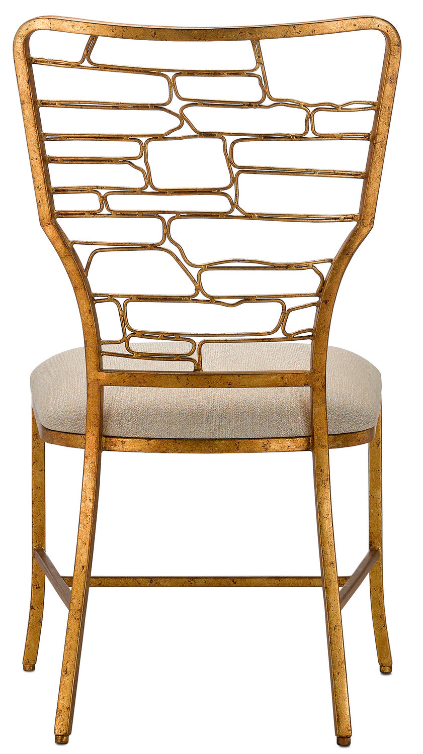 Currey and Company - 7000-0952 - Chair - Vinton - Gilt Bronze