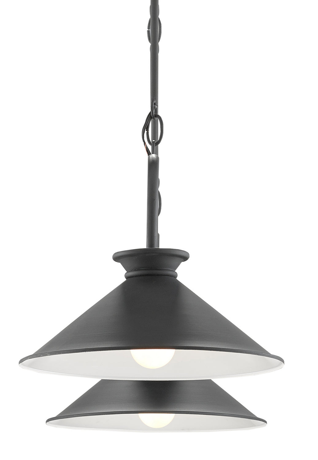 Currey and Company - 9000-0533 - Two Light Chandelier - Bartel - Black Bronze/Sugar White