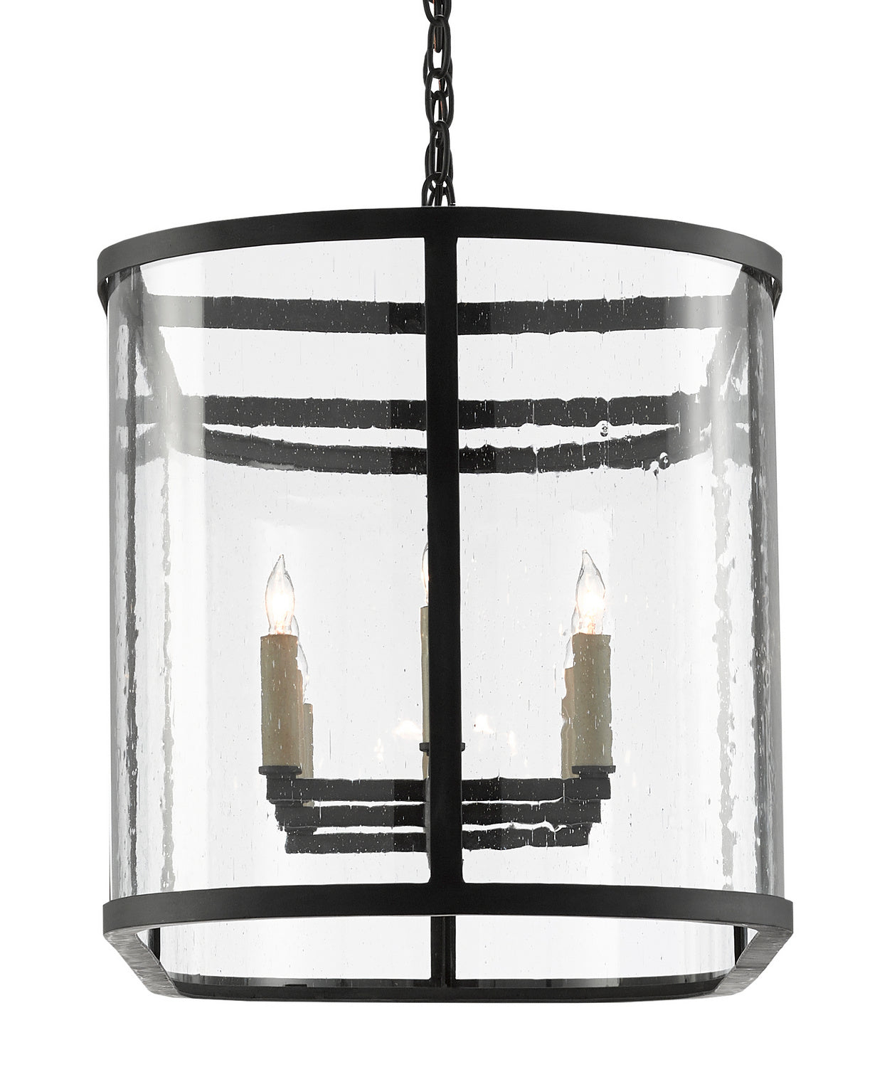 Currey and Company - 9000-0551 - Eight Light Chandelier - Argand - Antique Black