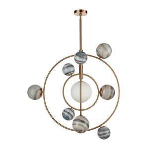 ELK Home - D4616 - LED Chandelier - Orbital - Aged Brass