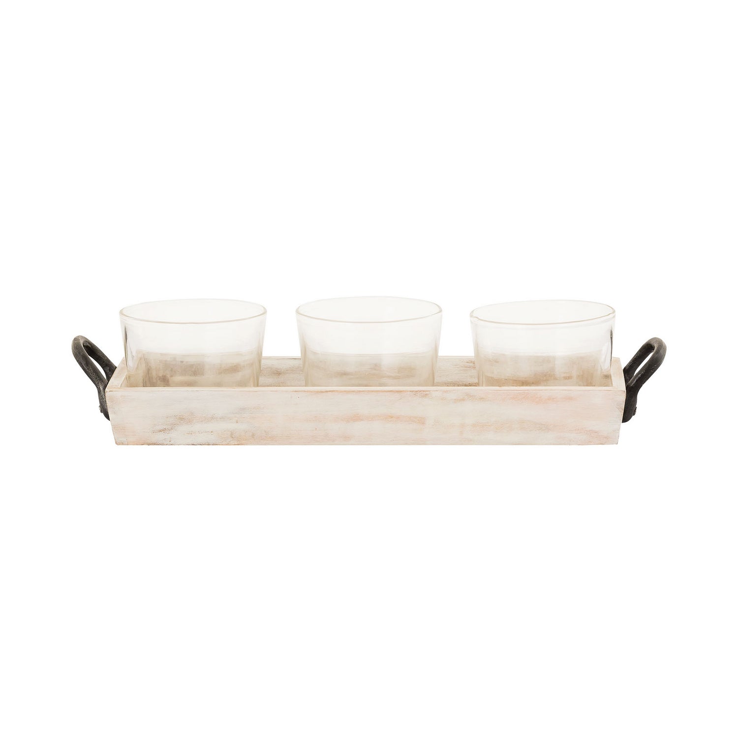 ELK Home - 607219 - Triple Server - Linwood - Whitewash