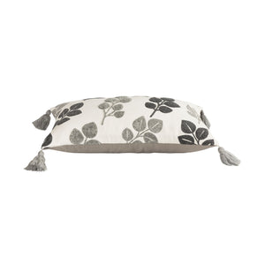 ELK Home - 908484 - Pillow - Quiet Leaves - Light Gray