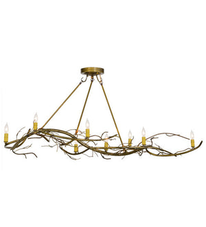 2nd Avenue - 61425-16 - Eight Light Chandelier - Winter Solstice - Transparent Gold