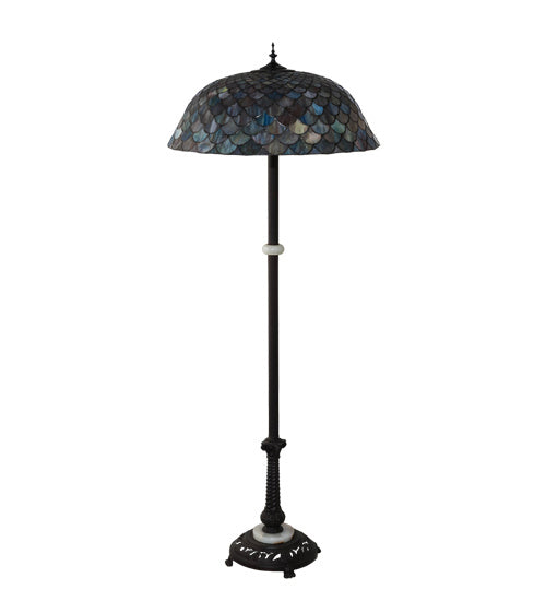 Meyda Tiffany - 108588 - Three Light Floor Lamp - Tiffany Fishscale