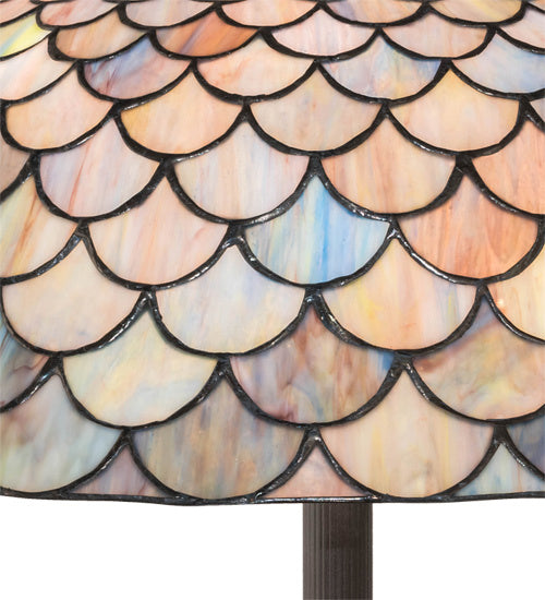 Meyda Tiffany - 108588 - Three Light Floor Lamp - Tiffany Fishscale