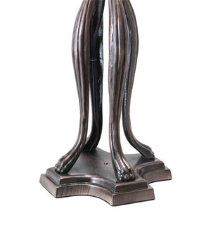 Meyda Tiffany - 109607 - Three Light Table Lamp - Tiffany Hanginghead Dragonfly - Mahogany Bronze