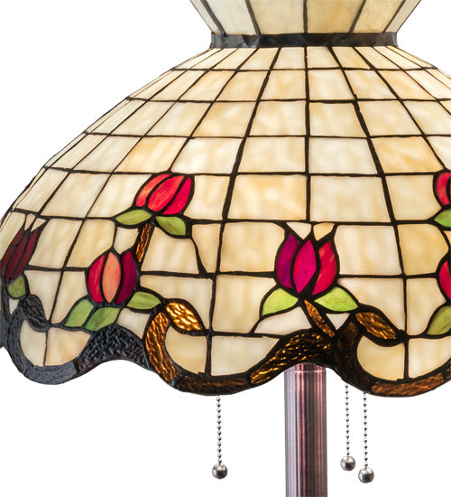 Meyda Tiffany - 153948 - Three Light Floor Lamp - Roseborder