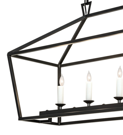 Meyda Tiffany - 219935 - Five Light Pendant - Kitzi - Flat Black